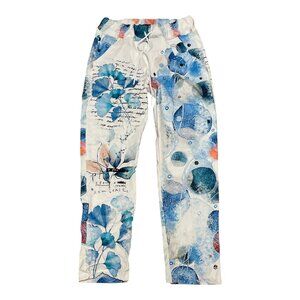 Gigi Moda Print Pants Womens Size 26 (elastic waist) x 27 Drawstring Waist
